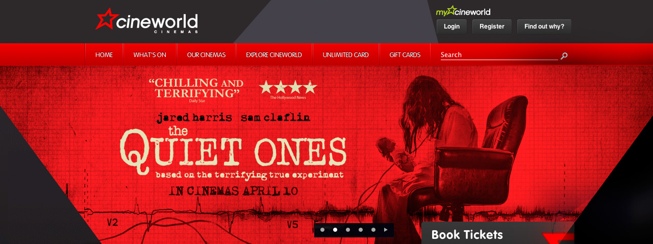 Cineworld carousel banner